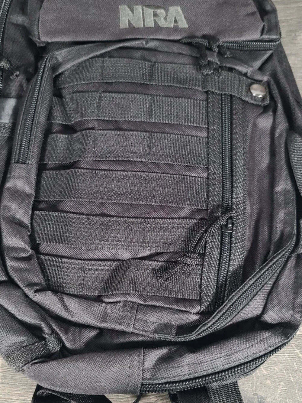 NRA Black Nylon Tactical Backpack/Go Bag Multiple Pockets